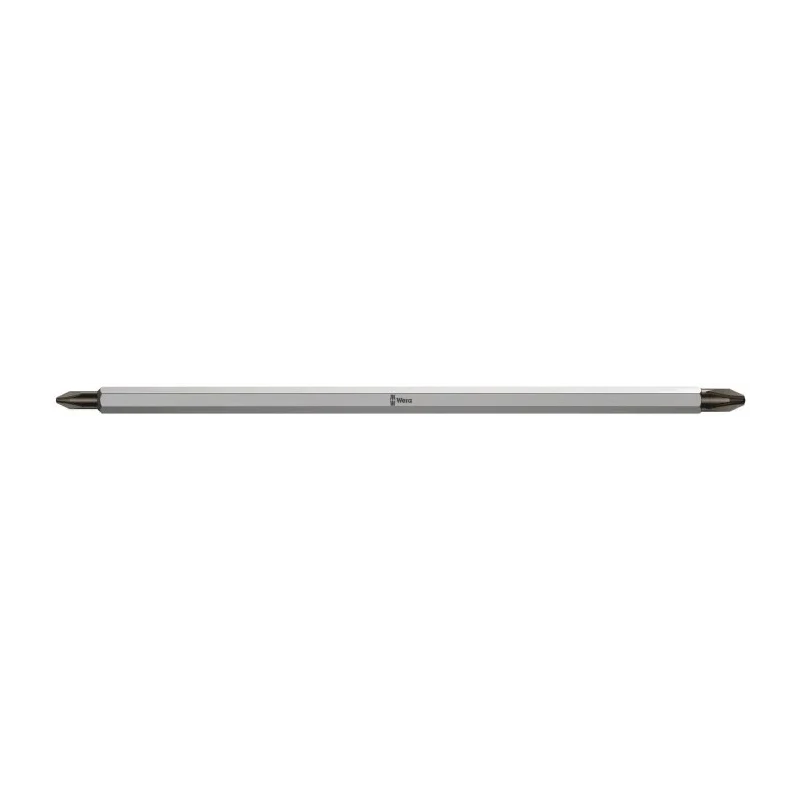 Wera Reversible Screwdriver Blade PZ1 PZ2 Tip 175 mm Chrome Plated Blade VDE 1000V Approved 7in Overall 05002960001
