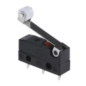 ZF Roller Lever Micro Switch, Solder Terminal, 6A Contact Current, 250 V AC, SPDT, IP6K7 DC1C-A1RC