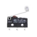 ZF Roller Lever Micro Switch, Solder Terminal, 6A Contact Current, 250 V AC, SPDT, IP6K7 DC1C-A1RC