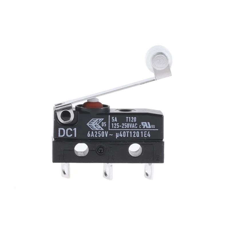 ZF Roller Lever Micro Switch, Solder Terminal, 6A Contact Current, 250 V AC, SPDT, IP6K7 DC1C-A1RC