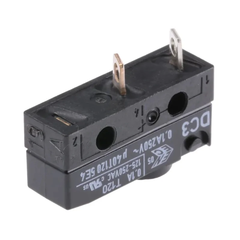 ZF DC3A-A1AA Button Micro Switch, Solder Terminal, 100mA, 250 V AC, SPST, IP6K7
