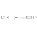 Staubli Nut Driver 4 mm Tip, 125 mm Blade Length, 120 mm Overall Length 25.0022
