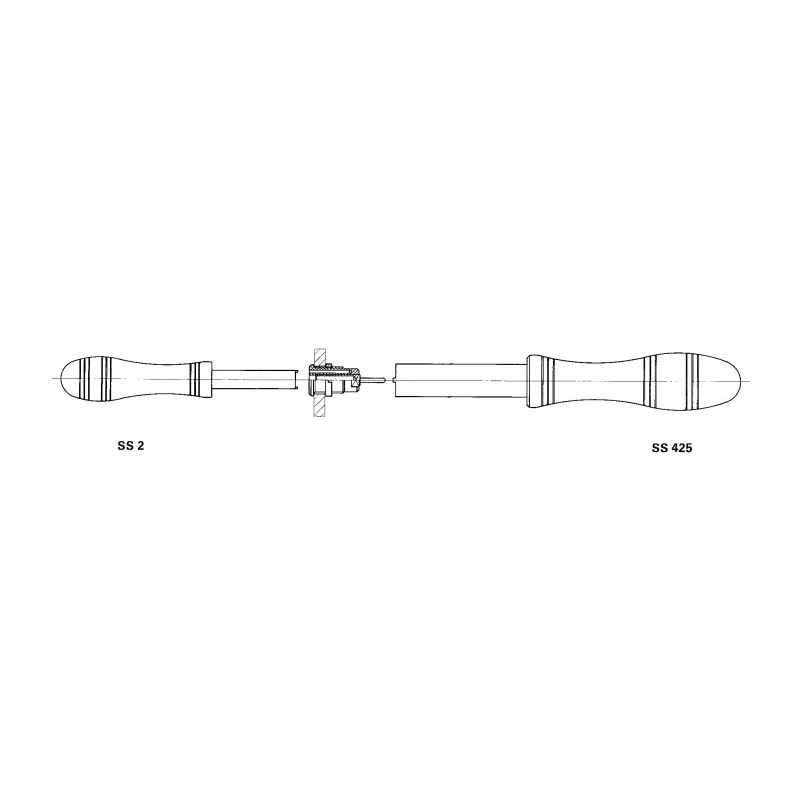 Staubli Nut Driver 4 mm Tip, 125 mm Blade Length, 120 mm Overall Length 25.0022