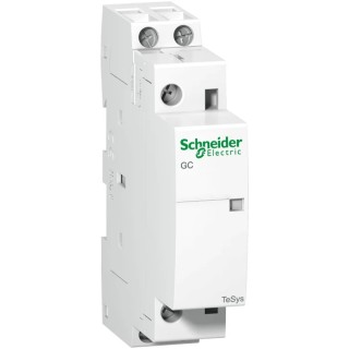 Schneider Electric GC25 Series Contactor, 24V AC Coil, 2-Pole, 25 A Contact Current, 1.65W Power, 2 NO, 250V AC GC2520B5