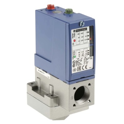 Telemecanique Sensors XMLB Series Differential Pressure Sensor with Relay Output, Measuring Range -0.87 bar to XMLBM02V2S11