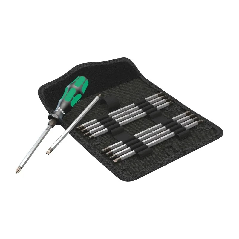 Wera Interchangeable Standard Screwdriver Set Hexagon Phillips Pozidriv Slotted Torx 11-Piece 05002990001