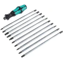 Wera Interchangeable Standard Screwdriver Set Hexagon Phillips Pozidriv Slotted Torx 11-Piece 05002990001