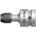 Wera 1/2 in Square Drive Socket Adapter with Quick-Release Chuck, 50mm Overall Length 05042760001