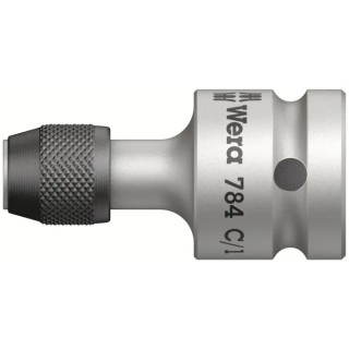 Wera 1/2 in Square Drive Socket Adapter with Quick-Release Chuck, 50mm Overall Length 05042760001