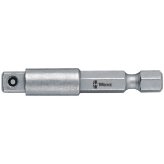 Wera 3/8 in Square Adapter Socket 50mm Overall Length 05050215001
