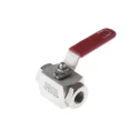RS PRO Stainless Steel Hydraulic Ball Valve BSP 3/8 in Threaded 2-Port 6000 psi 324-5026