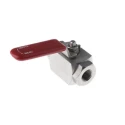 RS PRO Stainless Steel Hydraulic Ball Valve BSP 3/8 in Threaded 2-Port 6000 psi 324-5026