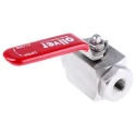 RS PRO Stainless Steel Hydraulic Ball Valve BSP, 1/4 in Port Size, 2 Ports, Threaded Connection, 6000 psi Pressure 324-5010
