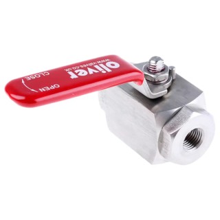 RS PRO Stainless Steel Hydraulic Ball Valve BSP, 1/4 in Port Size, 2 Ports, Threaded Connection, 6000 psi Pressure 324-5010