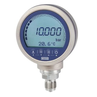 WIKA G 1/2 Wireless Pressure Gauge, 100 mm Dial Size, 700 bar Maximum Pressure, ±0.05 % Accuracy, Die Cast 46885349