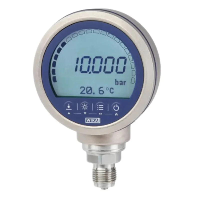 WIKA G 1/2 Wireless Pressure Gauge, 100 mm Dial Size, 700 bar Maximum Pressure, ±0.05 % Accuracy, Die Cast 46885349