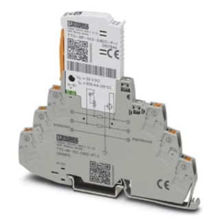 Phoenix Contact Surge Protector TTC Series 10 kA Maximum Surge Current, DIN Rail Mount, 100mm Length 2906815