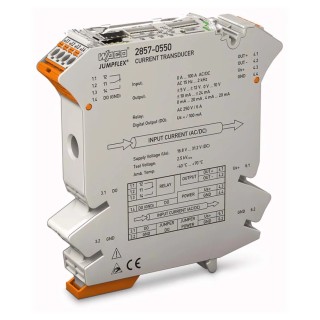 WAGO Jumpflex Series Current Measuring Transducer Current Input Digital Relay Output 24V DC Supply 2857-550