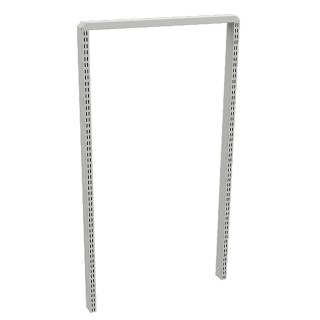 Treston Grey Steel Work Bench Upright Tubes 1.35 m x 30 mm x 60 mm 860024-49