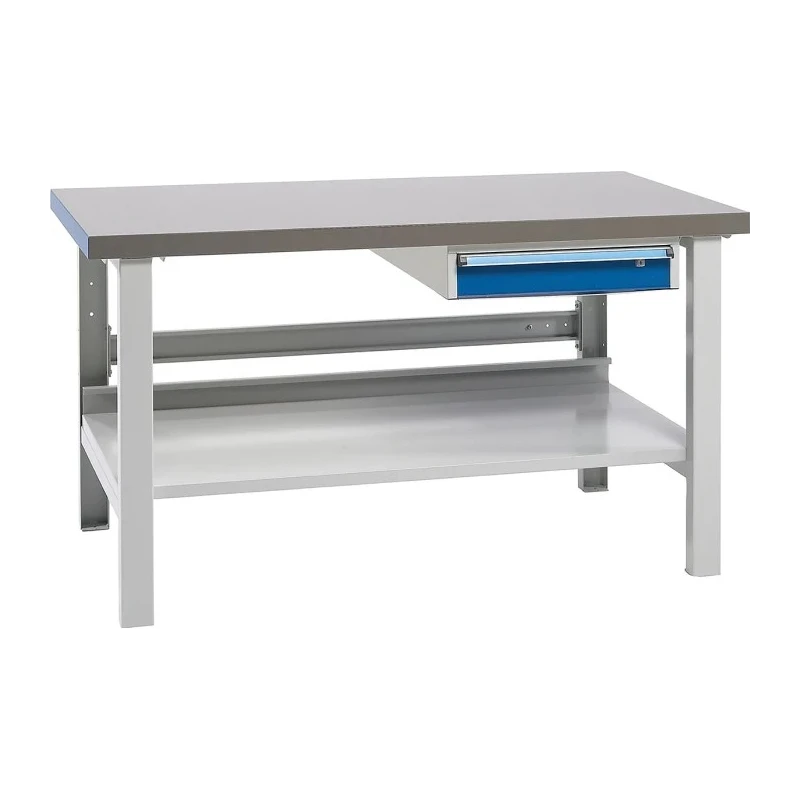 Treston Steel Workbench Storage Bench Adjustable Height 850 mm x 1.5 m x 750 mm 750kg Load Capacity C13041110