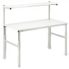 Treston ESD Workbench with Adjustable Height and Shelf, 300kg Max Load, 1.55 m x 1.2 m x 700 mm TPH712 ESD