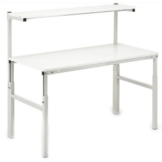Treston Workbench with Shelf Adjustable Height 1.55 m x 1.5 m x 700 mm, 300kg Max Load TPH715
