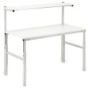 Treston Height Adjustable Workbench with Shelf 300kg Maximum Load, 1.55 m x 1.8 m x 700 mm TPH718