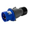 Amphenol Industrial Easy & Safe IP44 Blue Cable Mount 2P+PE Straight Industrial Power Connector 32A 230V IP44