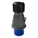 Amphenol Industrial Easy & Safe IP44 Blue Cable Mount 2P+PE Straight Industrial Power Connector 32A 230V IP44