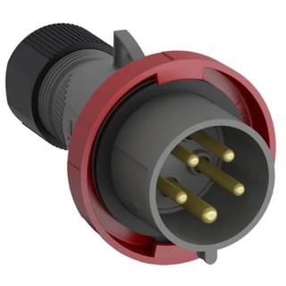 Amphenol Industrial Industrial Power Connector Easy & Safe Series 3P+N+PE Cable Mount Male 32A 415V IP67 IP67