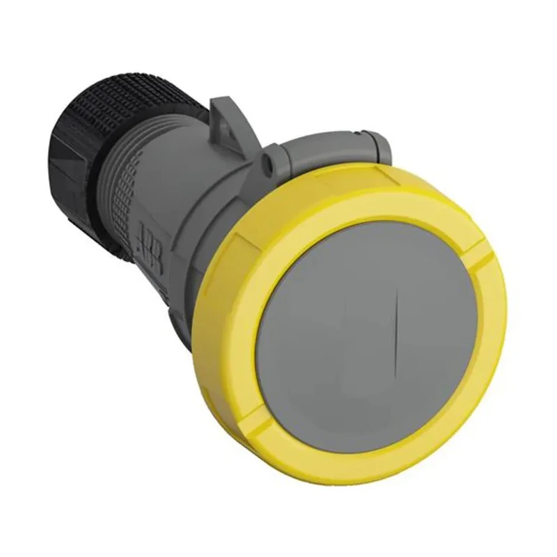 Amphenol Industrial Cable Mount Industrial Power Connector 16A 110V IP67 Yellow 2P+PE Easy & Safe IP67