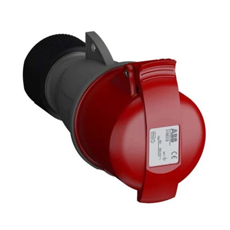 Amphenol Industrial Cable Mount Industrial Power Connector, 3P+PE, 16A 415V IP44 Rated Easy & Safe IP44