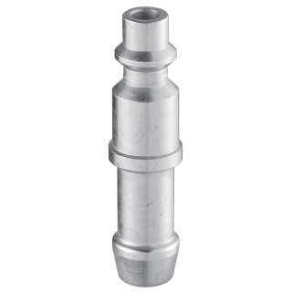 PREVOST Treated Steel Plug for Pneumatic Quick Connect Coupling ISO 6150 B, Hose Barb 6mm IRP 066806P2