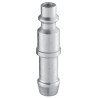 PREVOST Treated Steel Plug for Pneumatic Quick Connect Coupling ISO 6150 B, Hose Barb 6mm IRP 066806P2