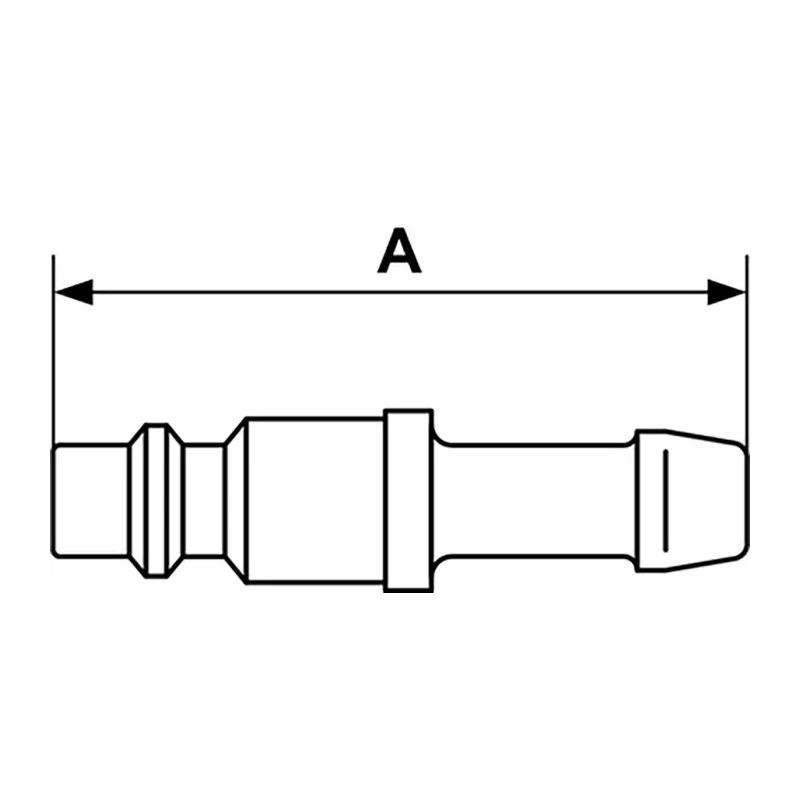 PREVOST Treated Steel Plug for Pneumatic Quick Connect Coupling ISO 6150 B 10mm IRP 066810P2