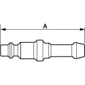 PREVOST Treated Steel Plug for Pneumatic Quick Connect Coupling ISO 6150 B 10mm IRP 066810P2
