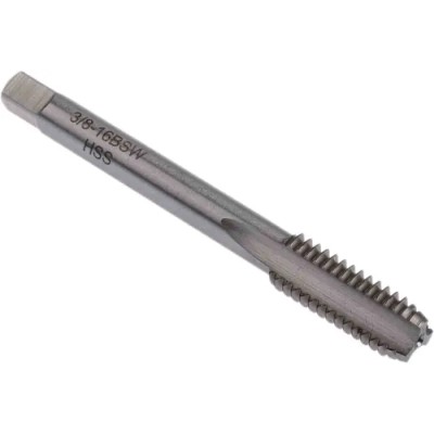 RS PRO Tap Set 3/8 BSW Thread BSW Standard Hand Tap HSS Straight Flute 80mm Length 152-132