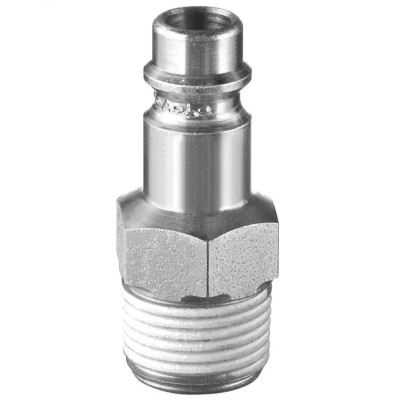 PREVOST Treated Steel Plug for Pneumatic Quick Connect Coupling 1/4 in Male BSP ERP 076151P2