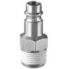 PREVOST Treated Steel Plug for Pneumatic Quick Connect Coupling, 1/2 in Male BSP ERP 076153P2