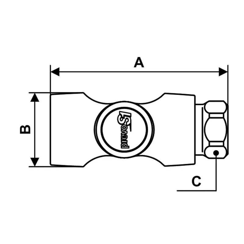 PREVOST Composite Body Safety Quick Connect Coupling 1/4 in Female BSP ASI 061101CP