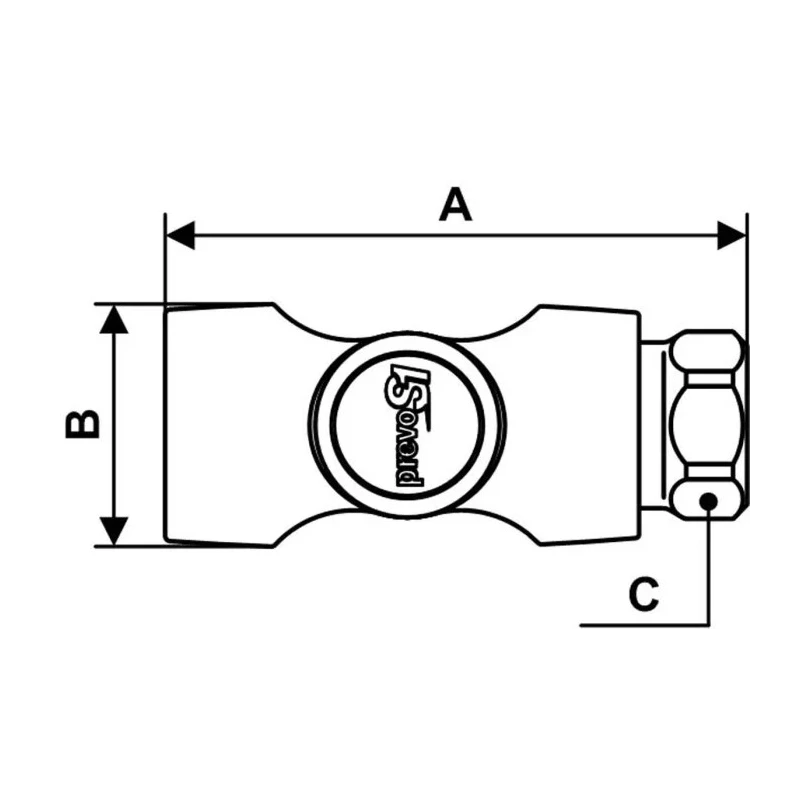 PREVOST Composite Body Safety Quick Connect Coupling 1/4 in Female BSP ASI 061101CP