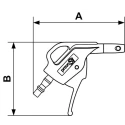 PREVOST 6 Bar Polyamide Blow Gun with British 6 Air Inlet BSP BBG 06OSH