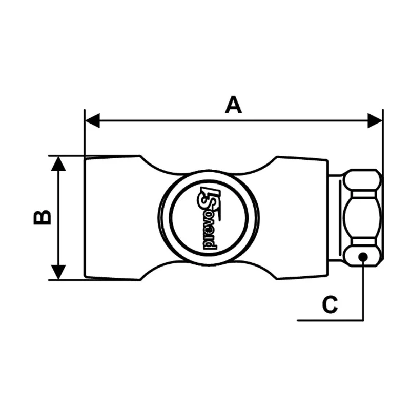 PREVOST Composite Body Safety Quick Connect Coupling 1/2 in Male BSP ASI 061153CP