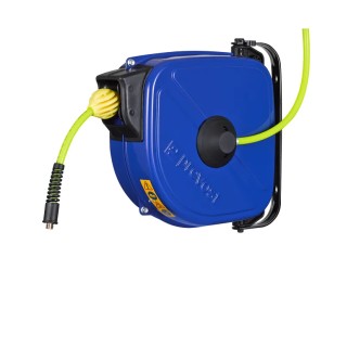 PREVOST 15 m Air Hose Reel 350 L/min Flow Rate 8 mm ID 12 mm OD Spring Return DRFB 0815N