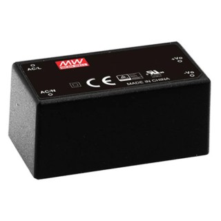 MEAN WELL 15W Single Output PCB Mount Switching Power Supply 24V DC 630mA IRM-15-24