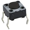 C & K Grey Tactile Switch Button SPST 50mA 12 V dc Through Hole IP40