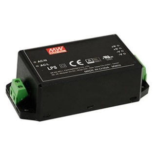 MEAN WELL 45 W Switching Power Supply 15V DC, Universal Input 85-264V AC, Chassis Mount IRM-45-15ST