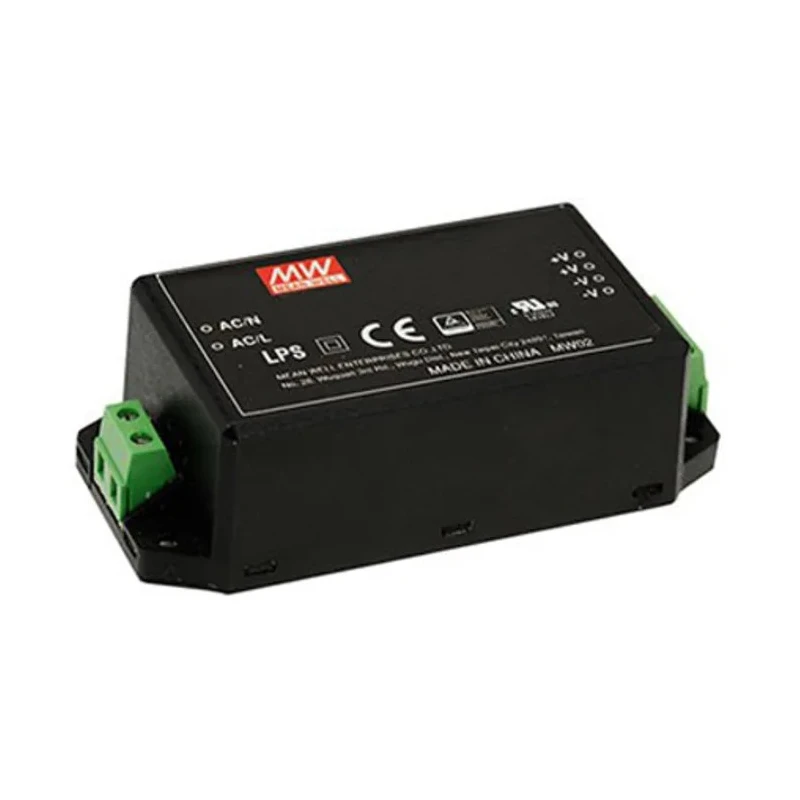 MEAN WELL 45 W Switching Power Supply 15V DC, Universal Input 85-264V AC, Chassis Mount IRM-45-15ST