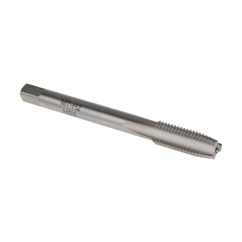 RS PRO Threading Tap, M7 Thread, Metric Standard, HSS Straight Flute, Right Hand, Hand Tap, 66mm Length, 5.6mm Shank 152-390