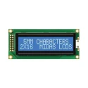 Midas LCD Monochrome Alphanumeric LED Backlit Display 2 x 16 Characters Blue on White MC21605B6WD-BNMLW-V2